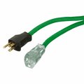 American Imaginations 590.551 in. Green Plastic Lighted Single Outlet Cable AI-37222